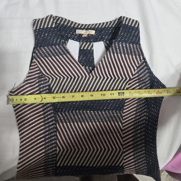 Skies Are Blue A Line Dress Multi Stripe Detail Sz Xs - Picture 11 of 13